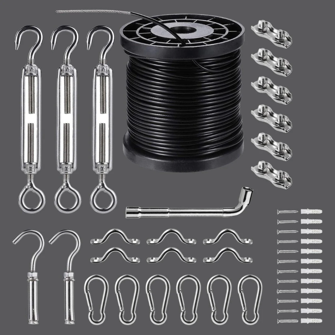 Set Up Kit for Long Distance Bulb String Lights - 30 Piece